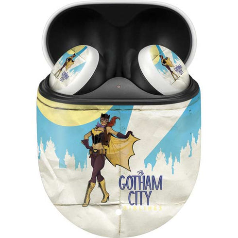 DC Comics Bombshells Batgirl- Fly Gotham City Airlines Google Pixel Buds Skin